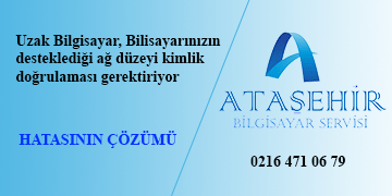 Uzak bağlantı hatası